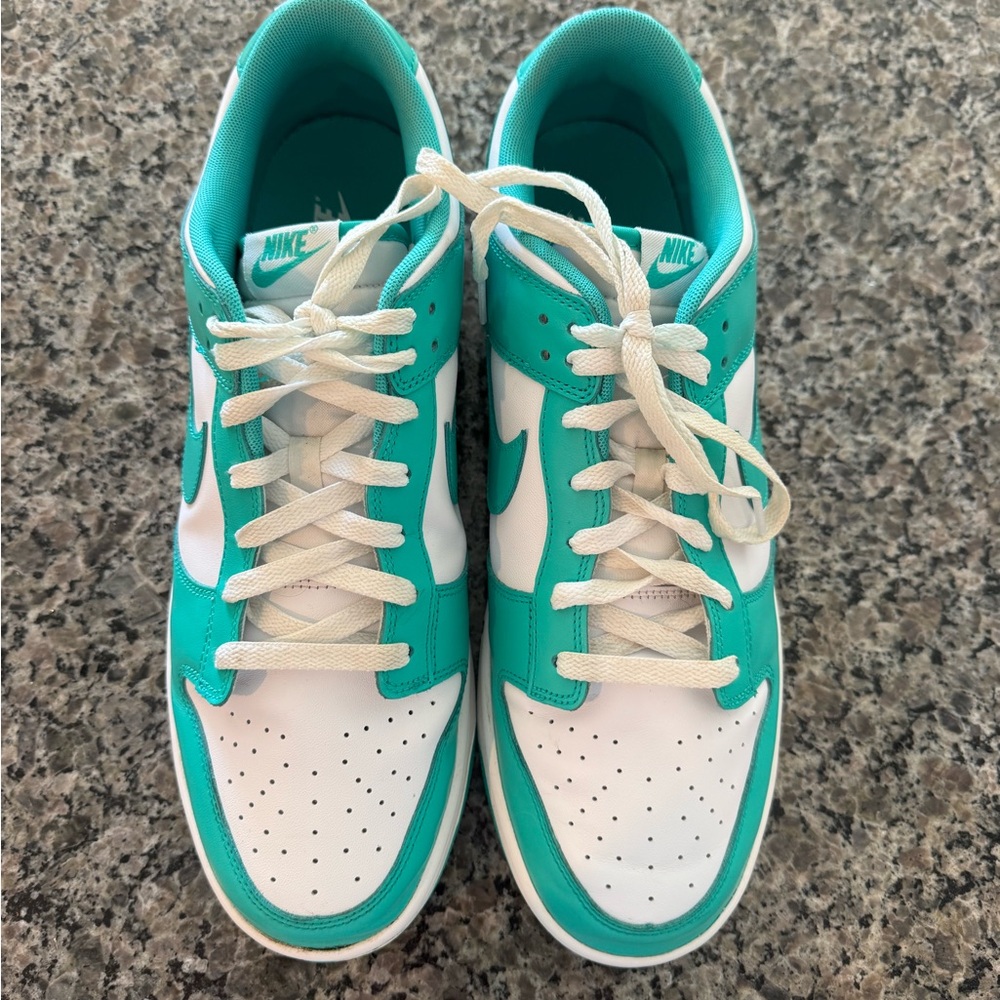 Nike Dunks, Teal and White